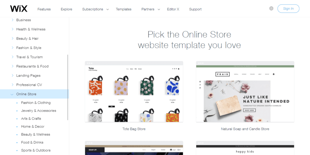 wix store