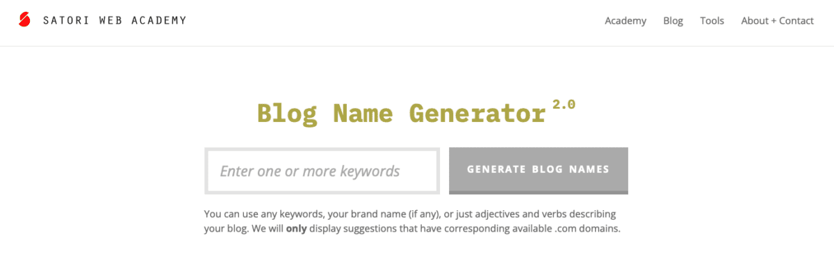 good display names for blogs